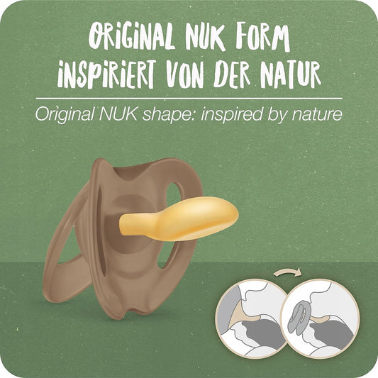 NUK for Nature sucette apaisante x 2 latex 18-36 mois