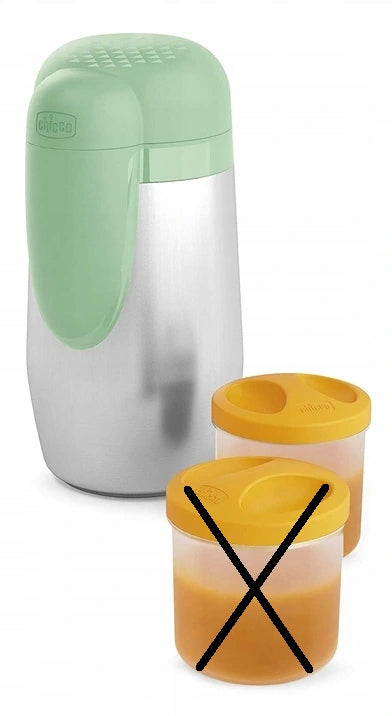 CHICCO stainless steel thermos + 2 containers, 5h