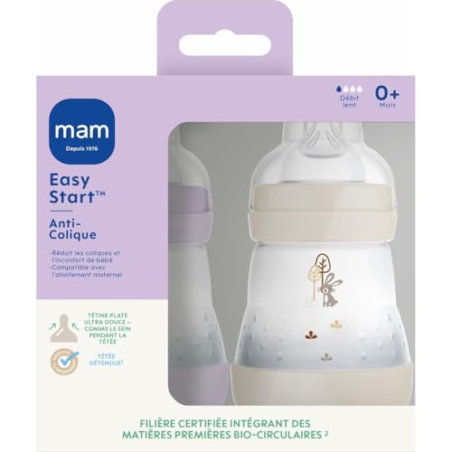 MAM Easy Start Anti-Colic bottle 160 ml from 0 months, sand