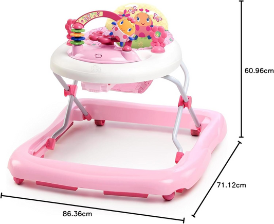 BRIGHT STARTS JuneBerry adjustable baby walker