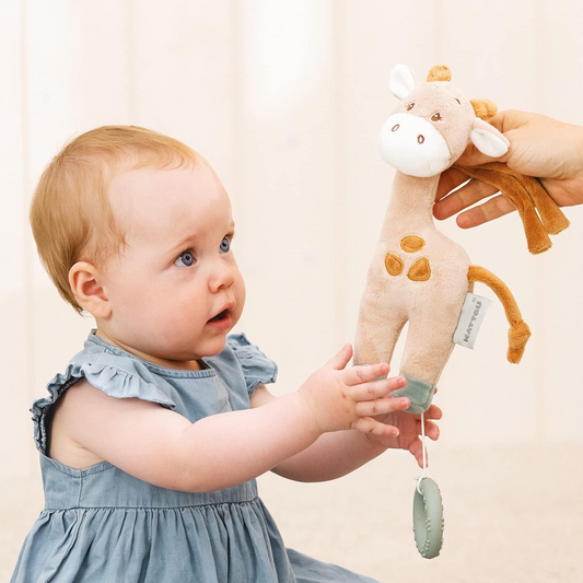 NATTOU jirafa Luna colgante de peluche con caja de música La-Le-Lu 22 cm