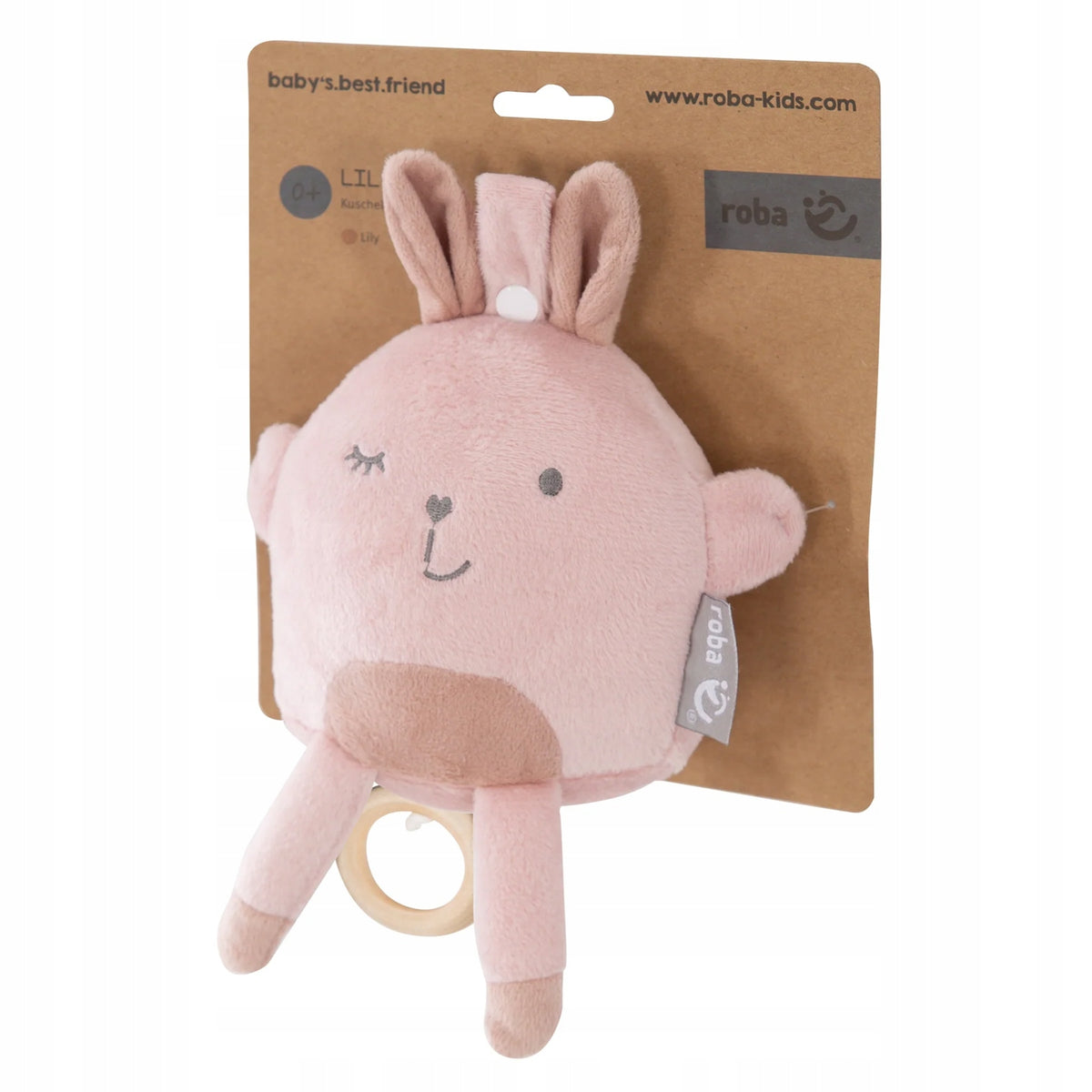 ROBA Lil Cutie rabbitcuddly toy with music boxage 0 +colour pinkwidth 17 cm, height 23 cmmaterials plush