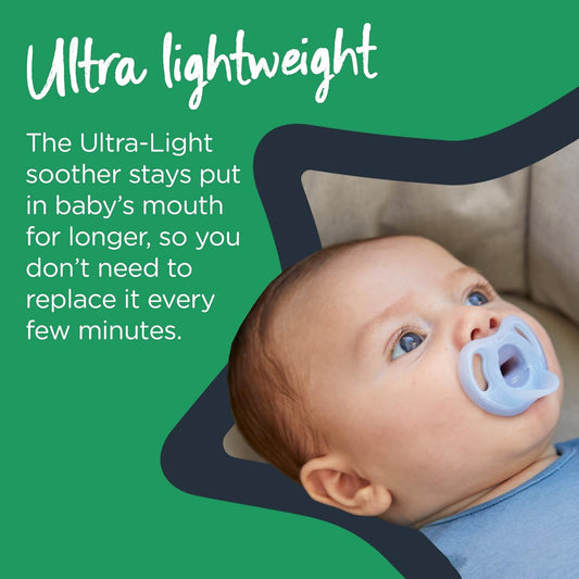 TOMMEE TIPPEE Ultra Light nyugtató cumi x2 0-6 hó
