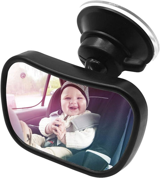 BABY VIEW MIRROR 2v1 spätné zrkadlo do auta na sledovanie dieťaťa 5,5 x 8,8 cm