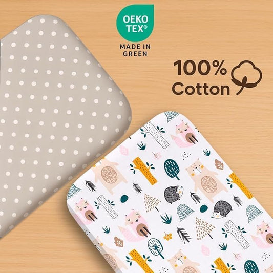 LOVELY HIPPO fitted sheet x2