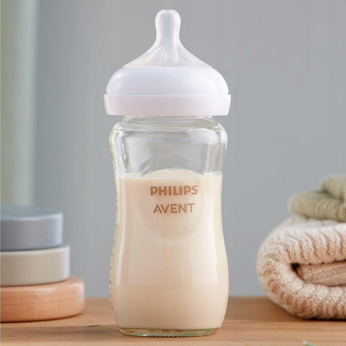 PHILIPS AVENT Natural Response zestaw 3 butelki SZKLANE + smoczek – zdjęcie produktu 7