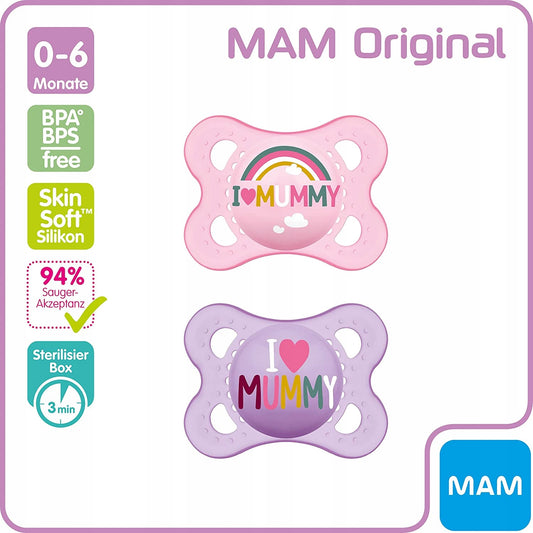 MAM ORIGINAL uklidňující dudlík x2 0-6m +box