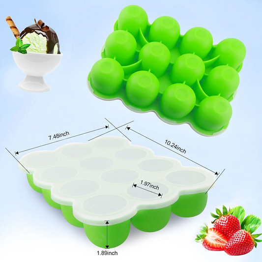 Fresh Foods silikonová forma na zmrazování potravin 12 x 75 ml