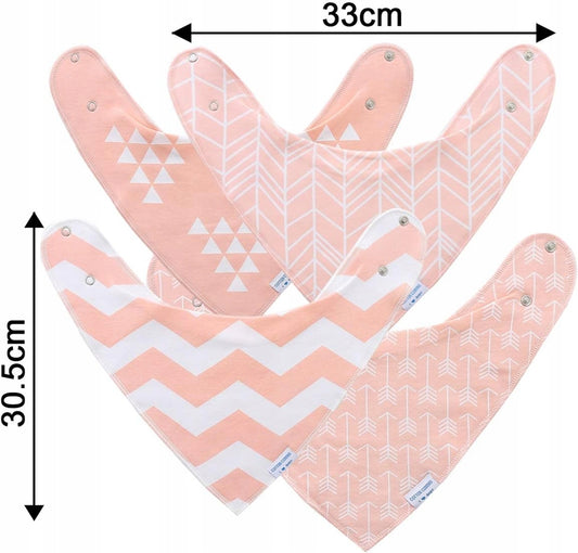 LULU MOON bryndáčky bandana na patent 0-36 měsíců x8