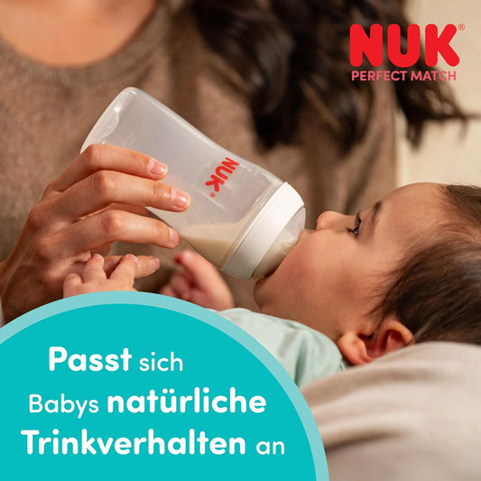 NUK Perfect Match anti-colic glass bottle 120 ml 0+ – product image 2