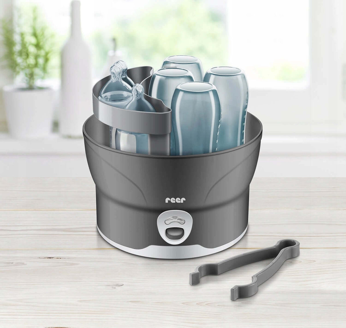 REER VapoMatS PARNÍ STERILIZÁTOR 6 lahví 10min