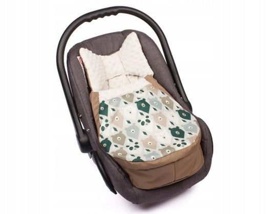 SEVIRA KIDS sacco nanna avvolgente per seggiolino passeggino MINKY + impermeabile