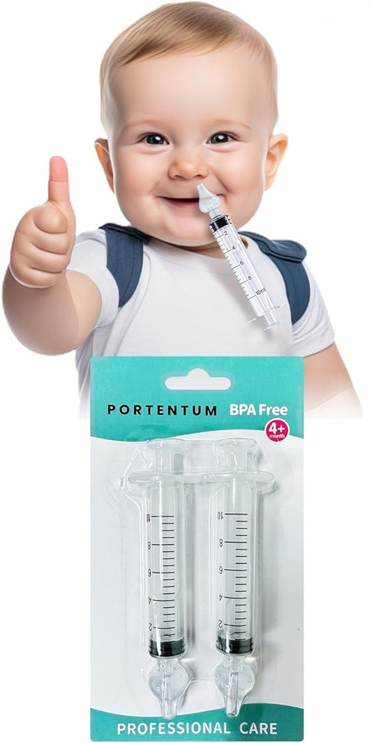 PORTENTUM Nasenspülspritze 2 Stück 10 ml