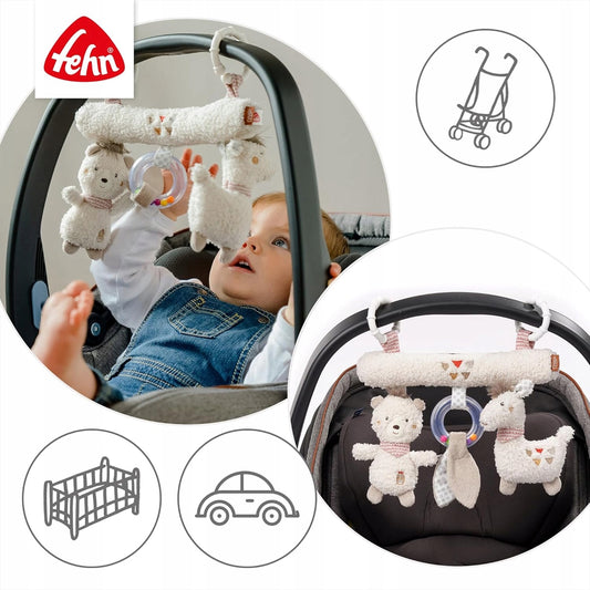 FEHN PERU stroller activity bar with rattle and squeaker – product image 2
