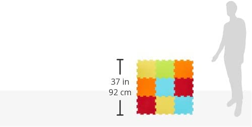 LUDI covoraș puzzle pliabil SENZORIAL 90x90