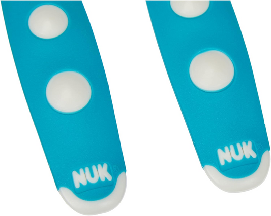 NUK Easy Learning mini cubiertos cuchara tenedor 12 cm 8 m+