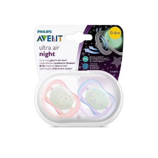 PHILIPS AVENT Ultra Air Night Schnuller x 2 0-6 Monate