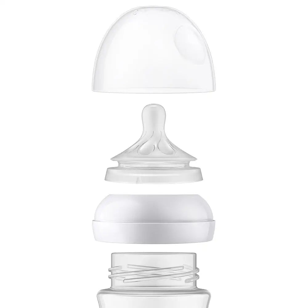 PHILIPS AVENT Natural Response skleněná láhev 120 ml 0+ dudlík 2