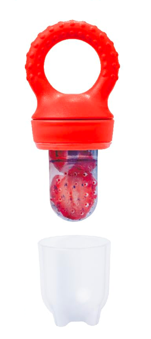 LOVE NOOBS fruit feeder teether x2