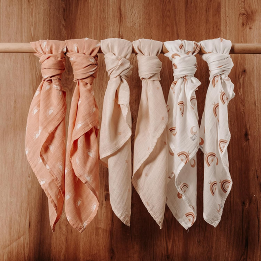 pañales de muselina 70 cm x 70 cm, pack de 6 unidades