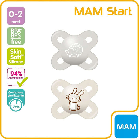 MAM START beroligende sut 0-2m + æske