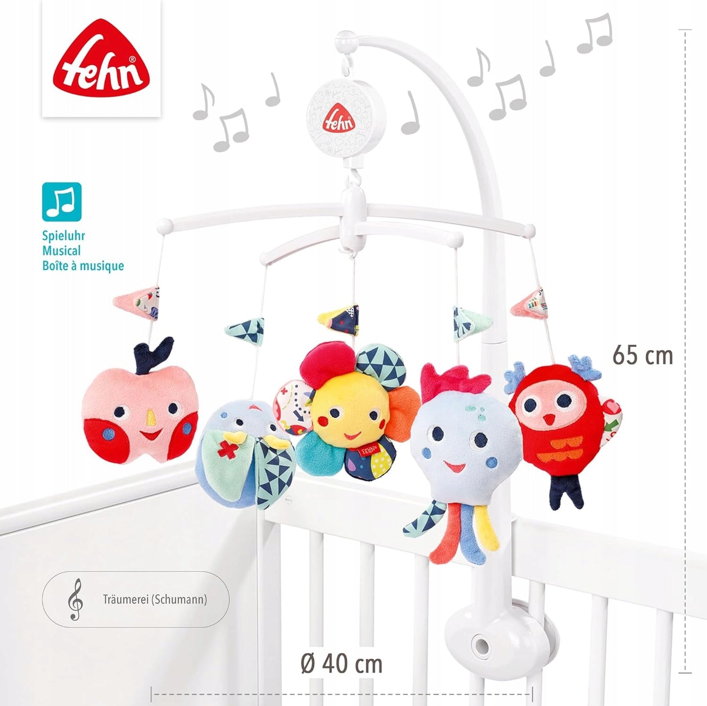 FEHN Color Friends CARUSELĂ pentru pătuț