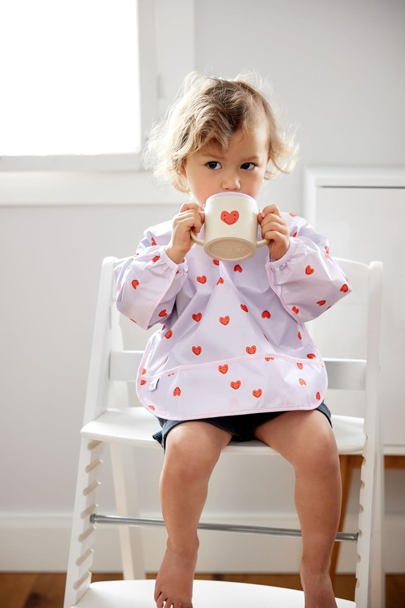 LASSIG Sippy Cup Happy Rascals Heart hrnek s pítkem 150 ml 6 m+