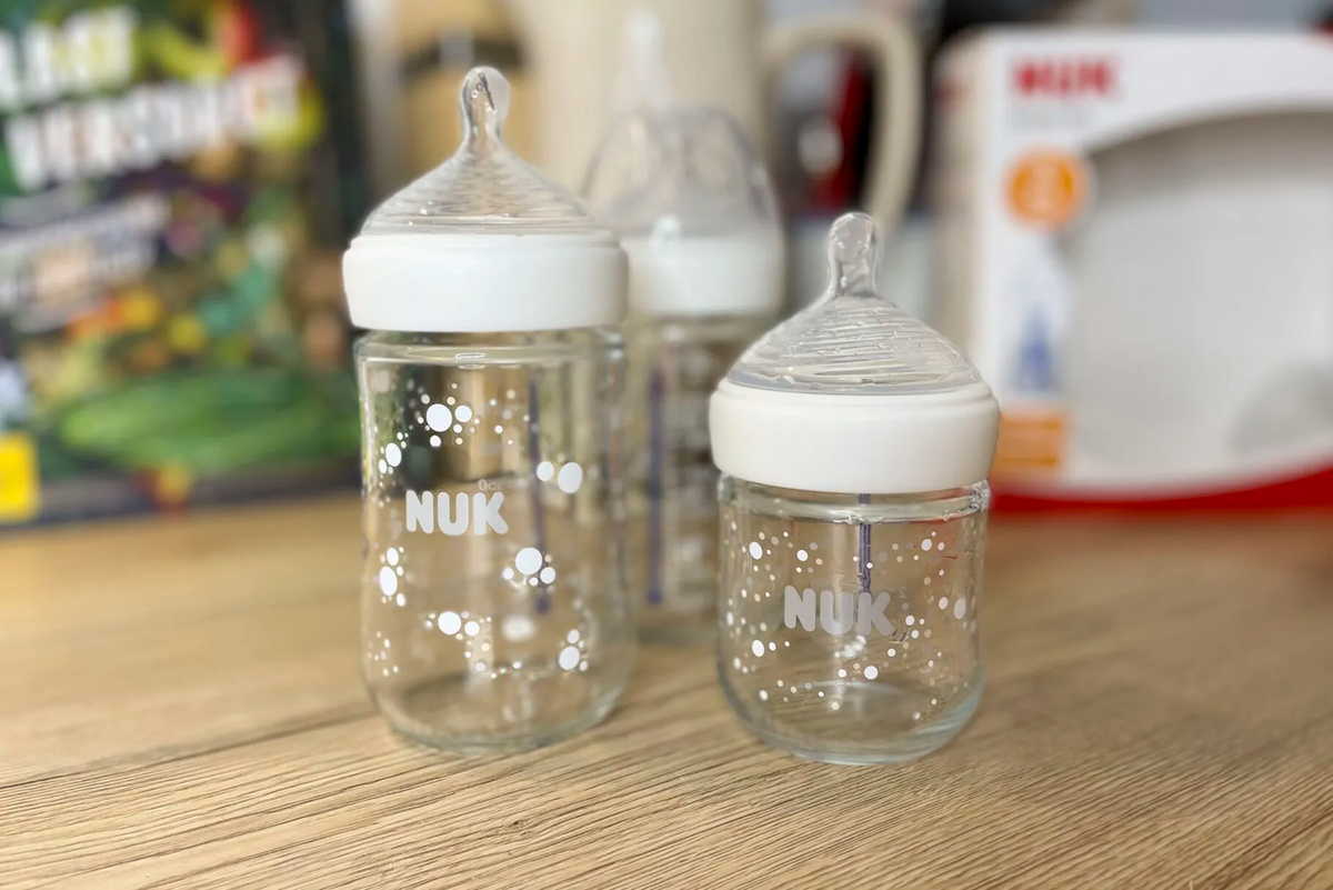 NUK Nature Sense bottle and nipple set