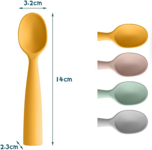 VICLOON sada silikonových lžiček 14 cm 4 kusy