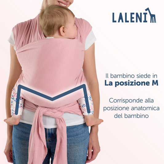 LALENI elastická šatka na nošení dítěte do 15 kg