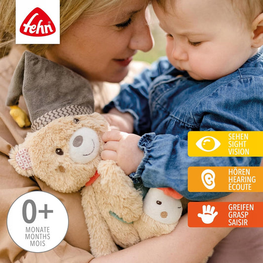 FEHN Bruno plush bear – MOTOR SKILLS hanging toy
