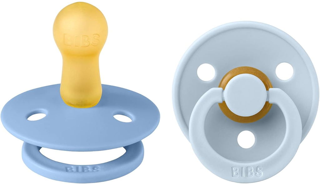 BIBS COLOUR2 latex dummies, roundage 6-18 mpost-sale condition, packaging may show extensive signs of storage