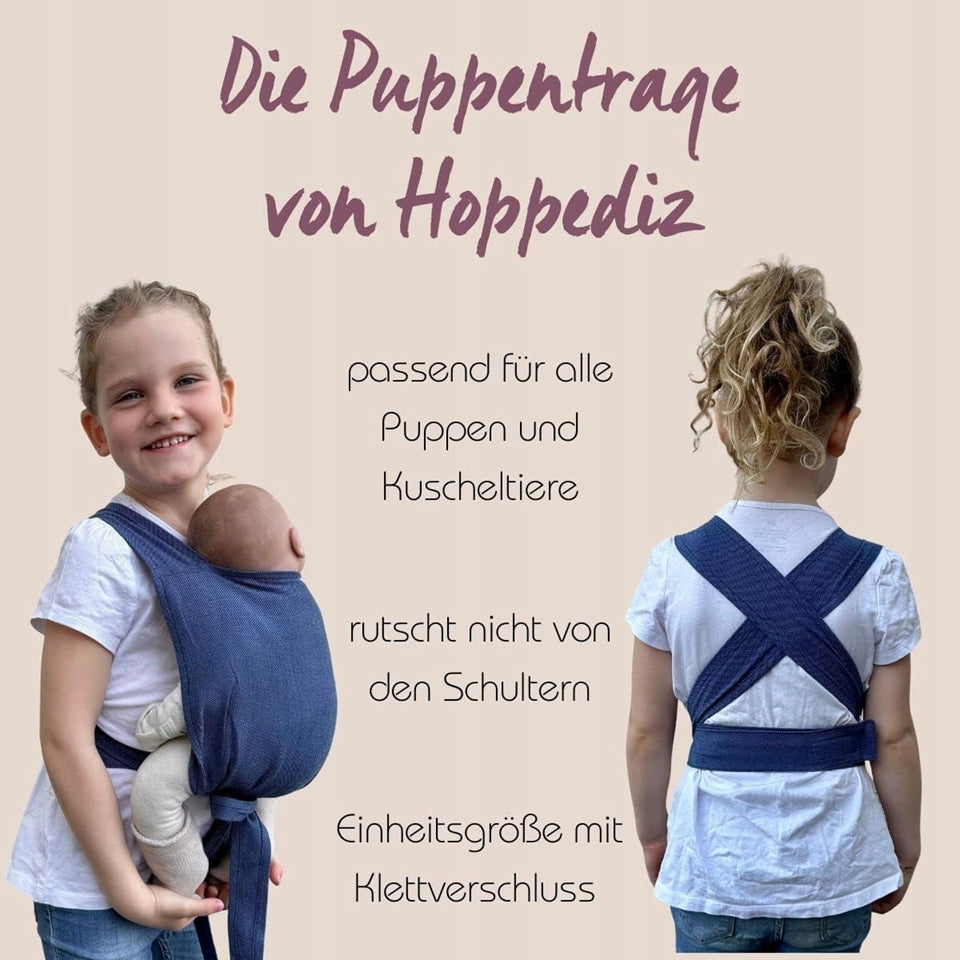HOPPEDIZ soft carrier for dolls and stuffed animals