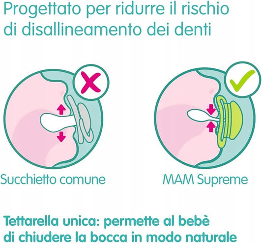 MAM Supreme Night silicone pacifier 0–6 months