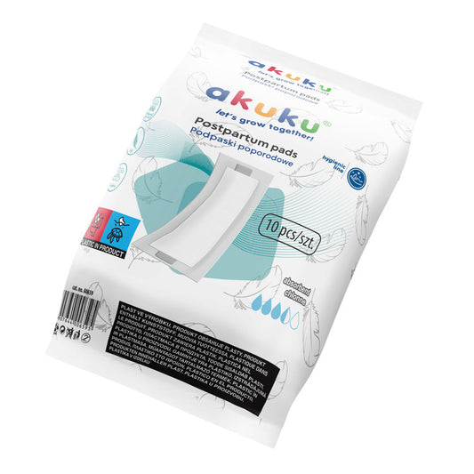 AKUKU postpartum pad 14.5x36.5 cm, 10 pcs