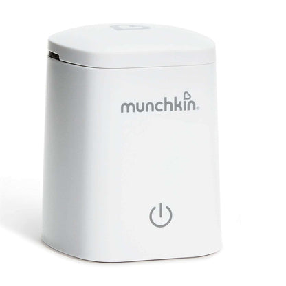 MUNCHKIN 37° cyfrowy podgrzewacz do butelek biały zasilany sieciowo, kompaktowy i bezpieczny do podgrzewania mleka