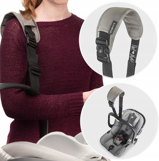 ZAMBOO Schultergurt zum Tragen einer Babyschale 72–143 cm – Produktfoto 2