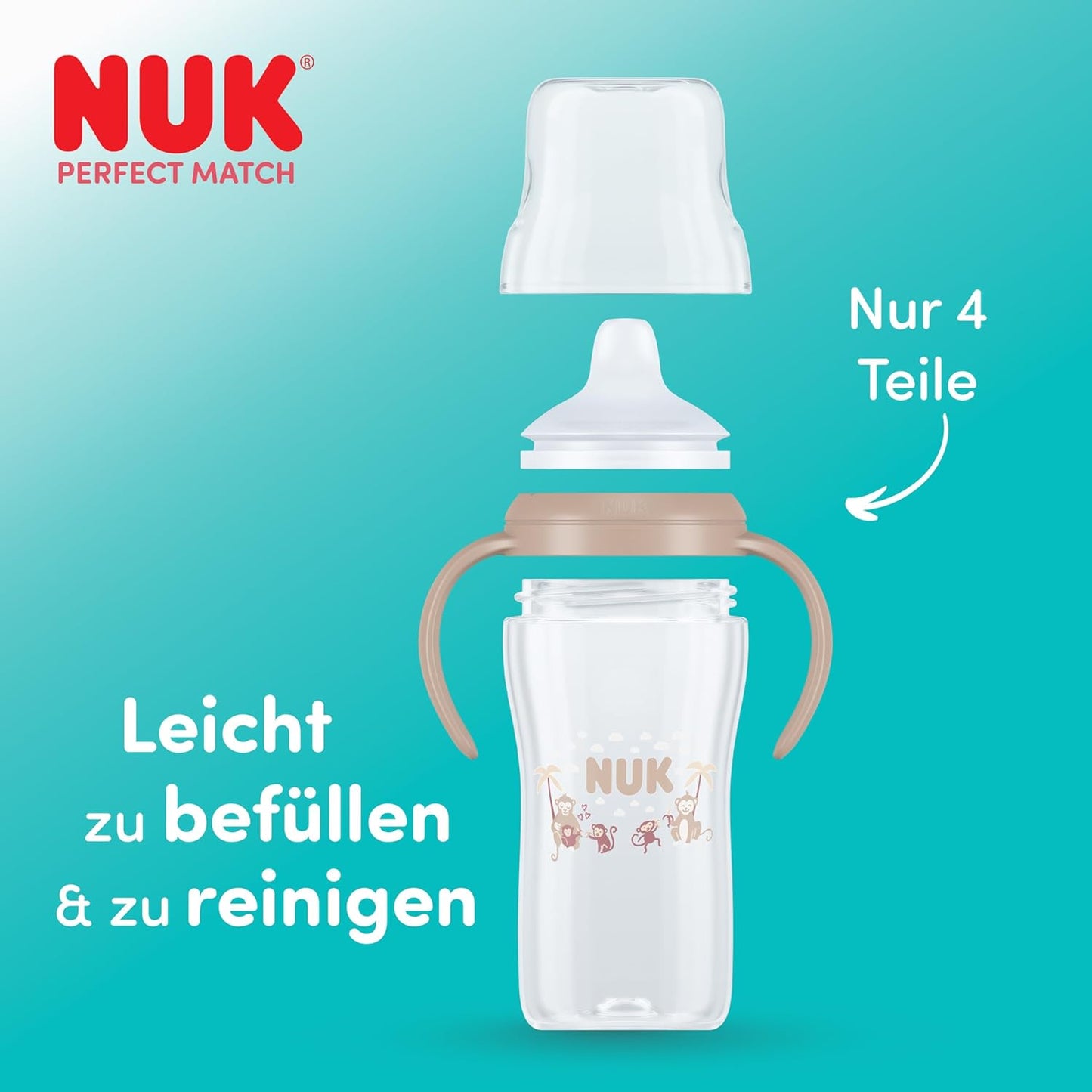 NUK Perfect Match non-spill cup 150ml 6m+ GLOWS IN THE DARK – product image 4