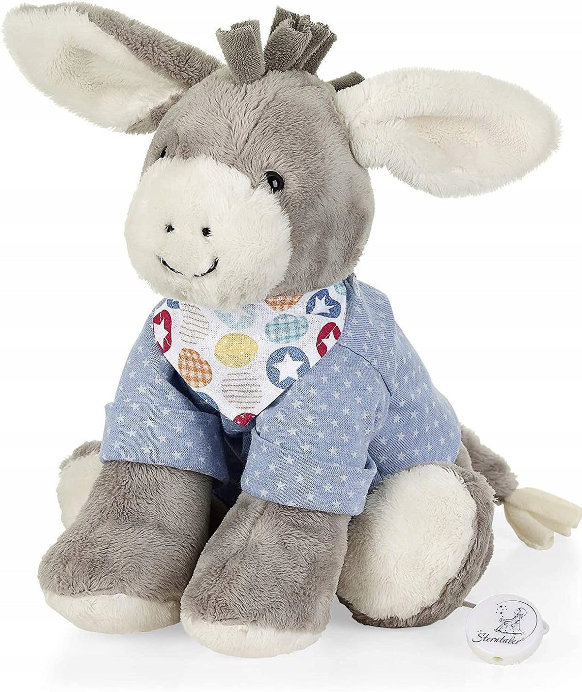 STERNTALER Emmi szamár, zenélő plüssfigura, 28 cm „O