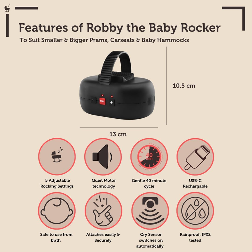ZAZU Baby Rocker bucket, wÃ©er wheels