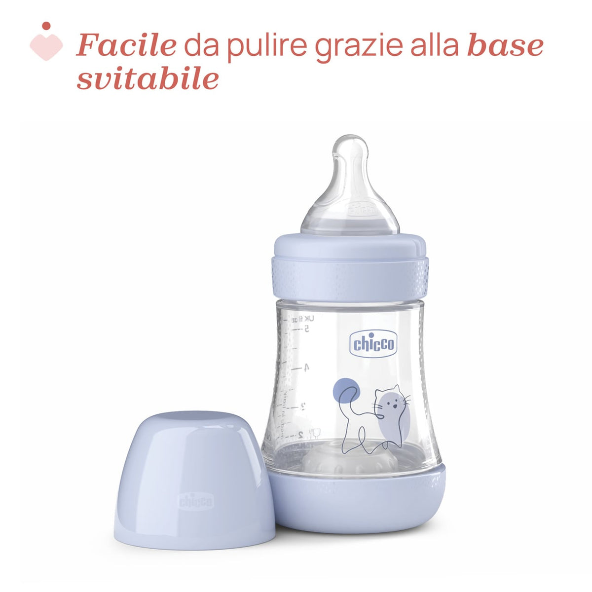 Chicco Perfect5 láhev 150 ml pomalý průtok modrá 0m