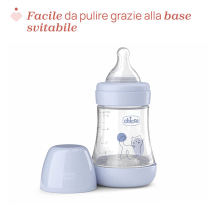 Chicco Perfect5 láhev 150 ml pomalý průtok modrá 0m