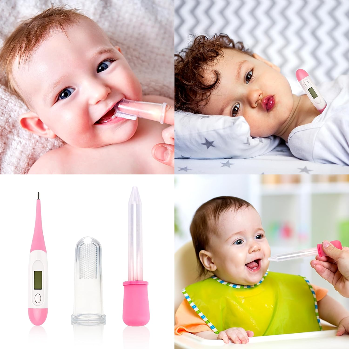 BABY CARE KITbaby care kit 10 itemsage 0 +colour pinknew-build conditionVisually the accessories are in very