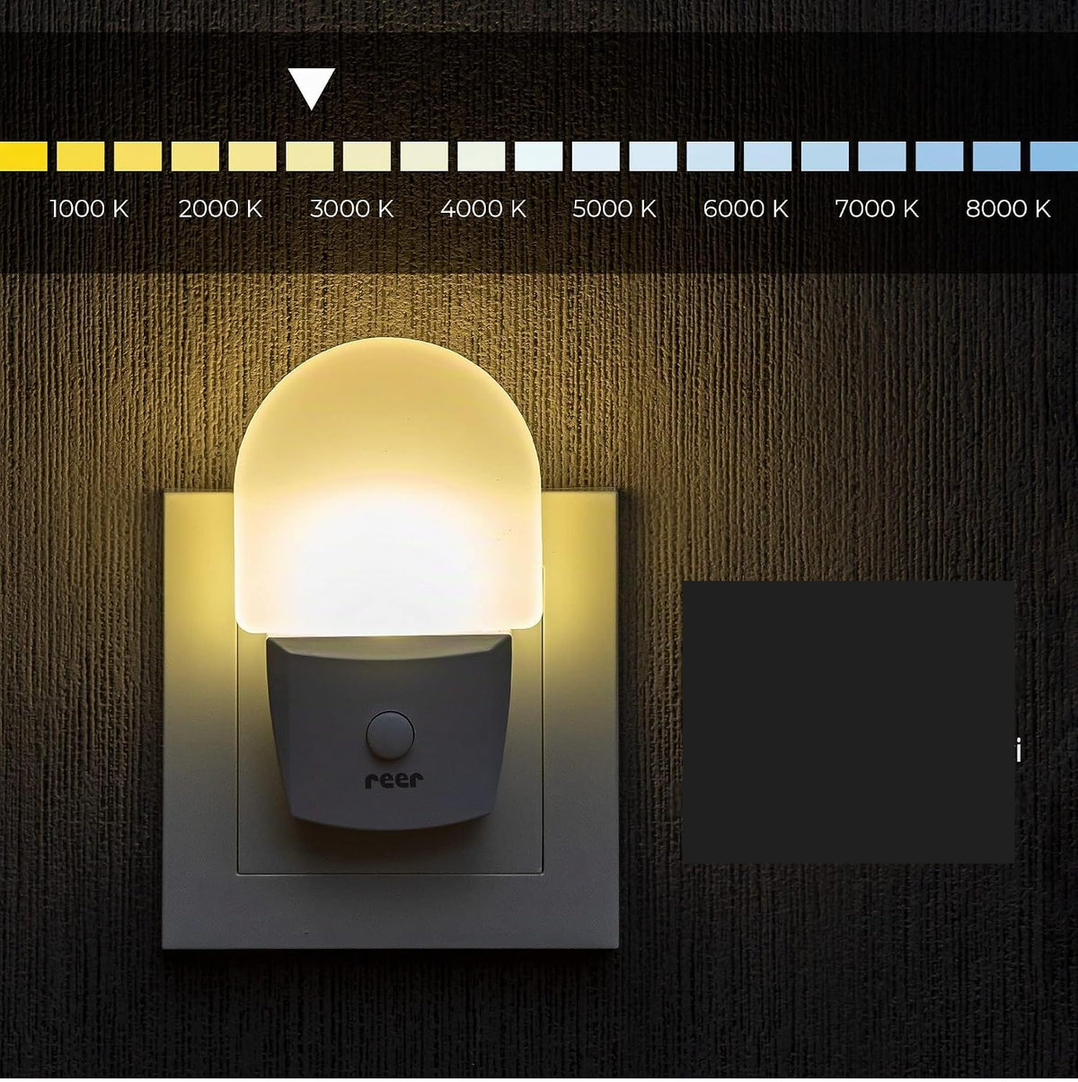 REER NightGuide LED night light for socket with switch 6 x 9,5 cm