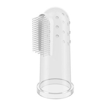 LOLA KIDS cepillo de dientes de silicona para dedo con funda