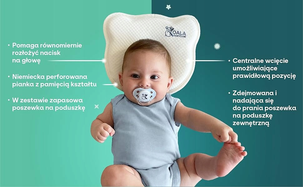 KOALA BABYCARE polštář pro kojence 0+ povlak