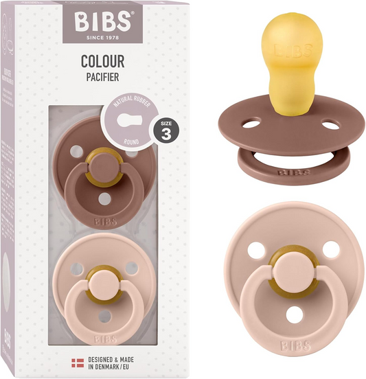 BIBS COLOUR dudlíky uklidňující 2pack kaučuk 18 měsíců+