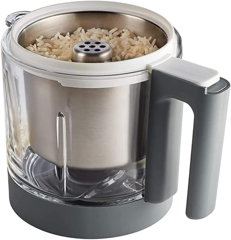 BEABAbasket for cooking pasta and riceAge 7 m+colour silver and whitecapacity 750 gmaterials stainless steel