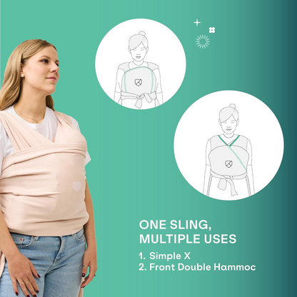 KOALA BABYCARE elastisk slynge til at bære med max 15kg