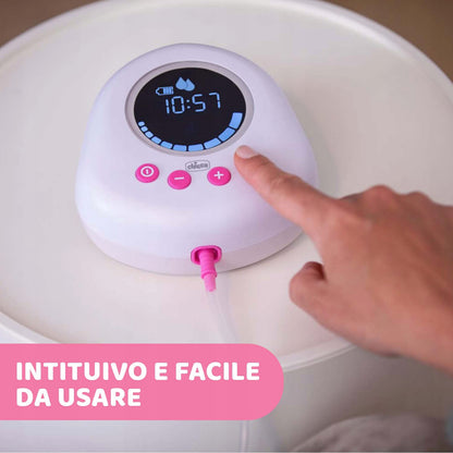 CHICCO Naturally elektromos mellszívó, rózsaszín